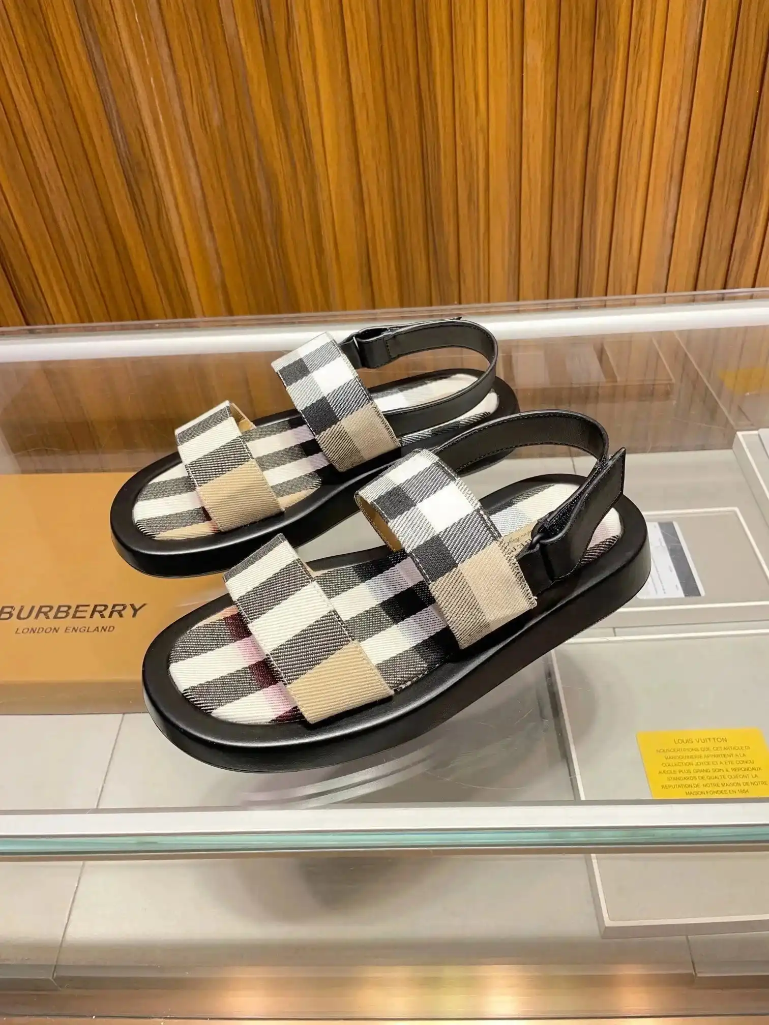 Burberry Check Strap Sandals photo 1