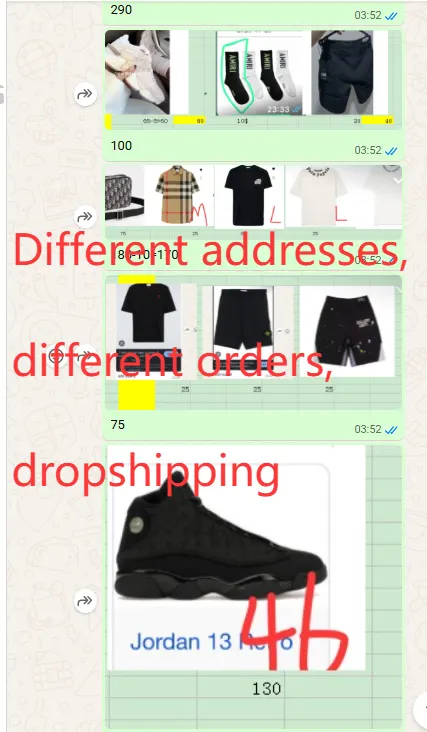 Dropshipping order — different addresses handled